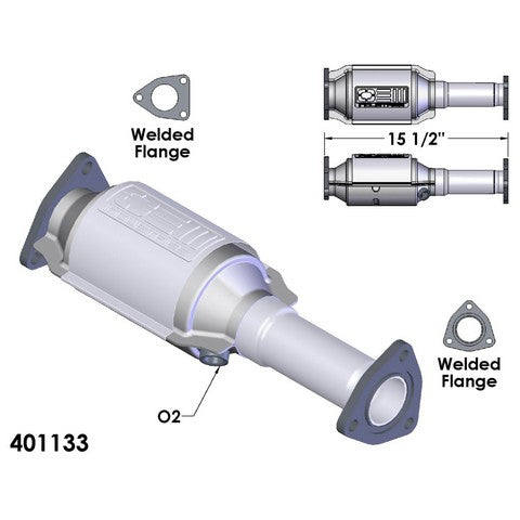 Catalytic Converter OEM Industries 401133