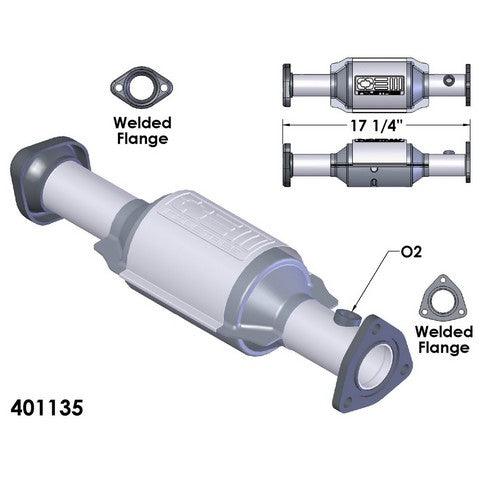 Catalytic Converter OEM Industries 401135