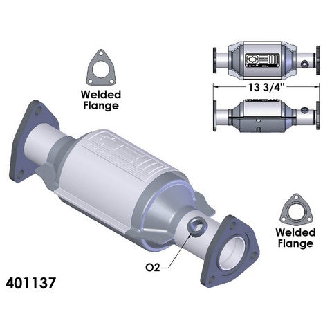 Catalytic Converter OEM Industries 401137