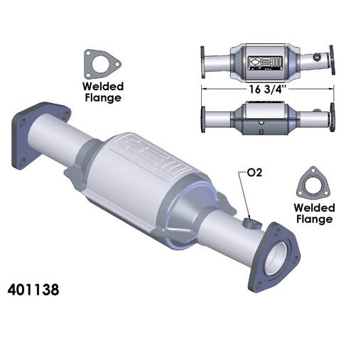 Catalytic Converter OEM Industries 401138