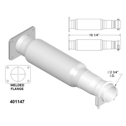 Catalytic Converter OEM Industries 401147
