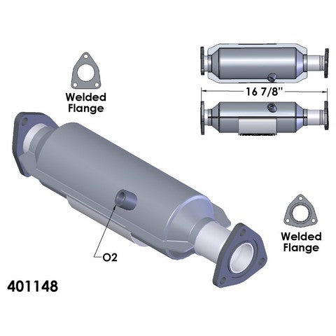 Catalytic Converter OEM Industries 401148