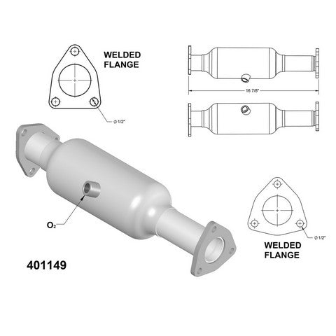Catalytic Converter OEM Industries 401149