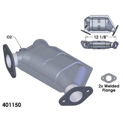 Catalytic Converter OEM Industries 401150