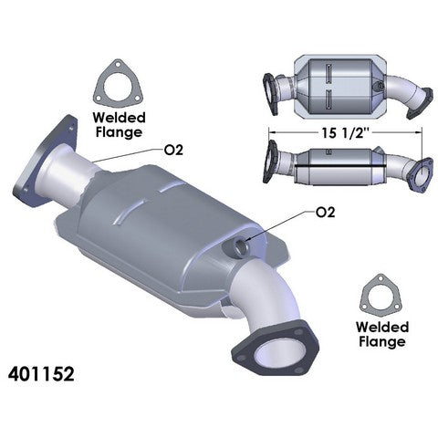 Catalytic Converter OEM Industries 401152