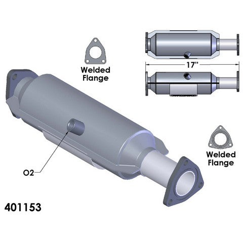 Catalytic Converter OEM Industries 401153