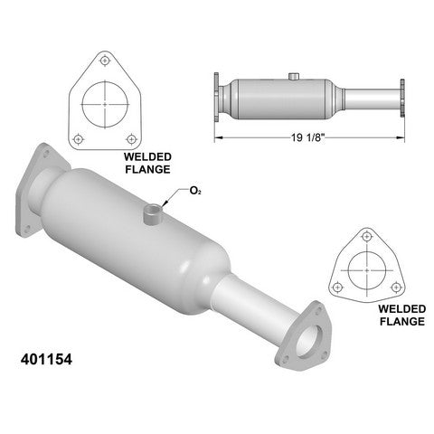 Catalytic Converter OEM Industries 401154