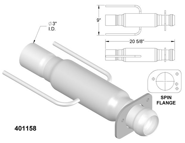 Catalytic Converter OEM Industries 401158