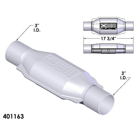 Catalytic Converter OEM Industries 401163