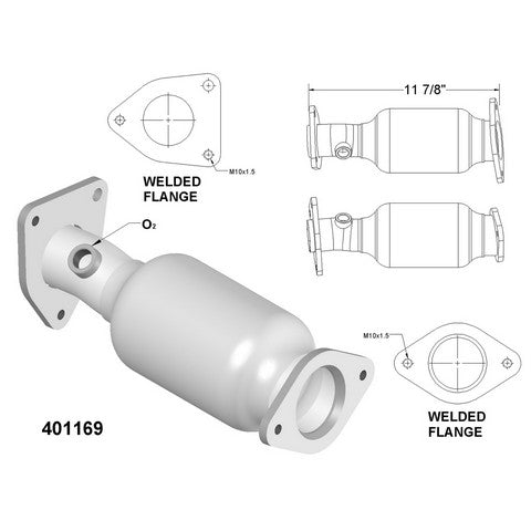 Catalytic Converter OEM Industries 401169
