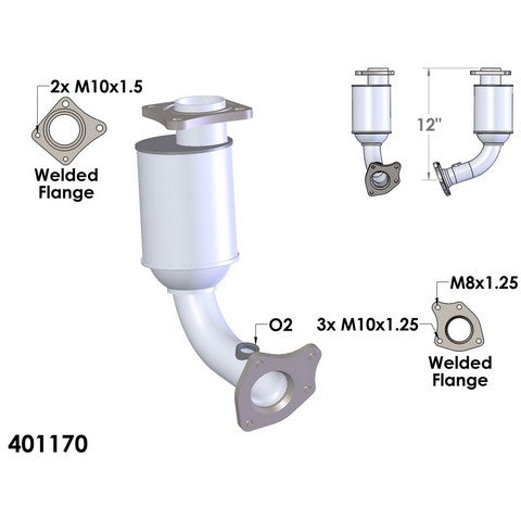 Catalytic Converter OEM Industries 401170