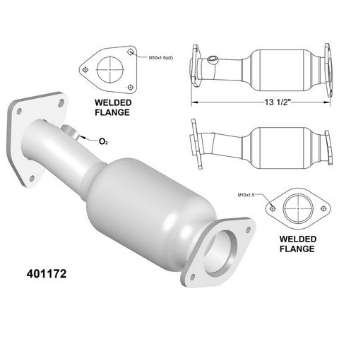 Catalytic Converter OEM Industries 401172