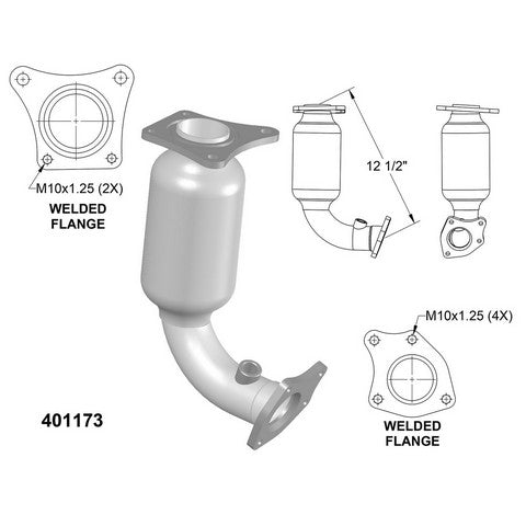 Catalytic Converter OEM Industries 401173