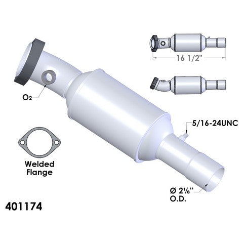 Catalytic Converter OEM Industries 401174
