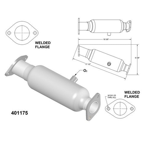 Catalytic Converter OEM Industries 401175