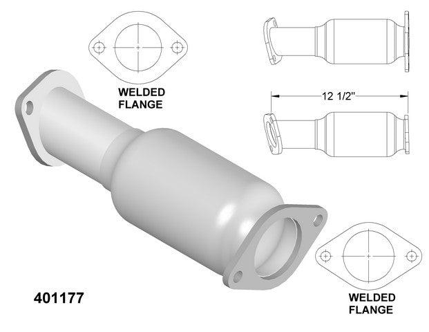 Catalytic Converter OEM Industries 401177