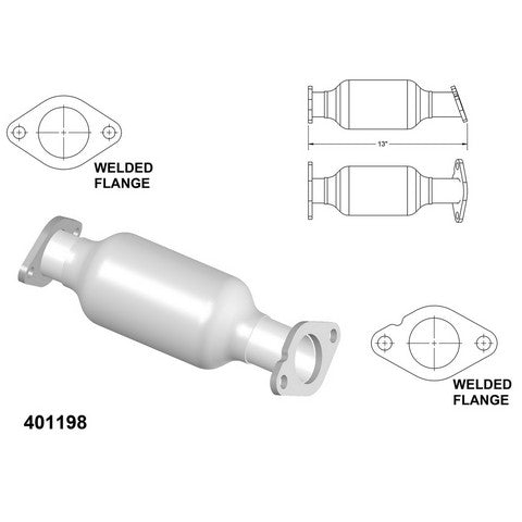 Catalytic Converter OEM Industries 401198
