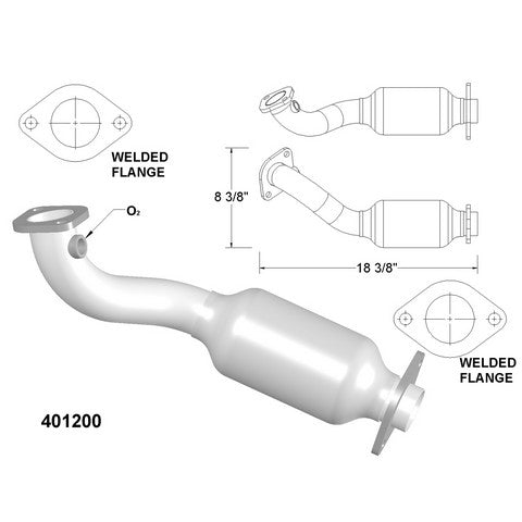 Catalytic Converter OEM Industries 401200