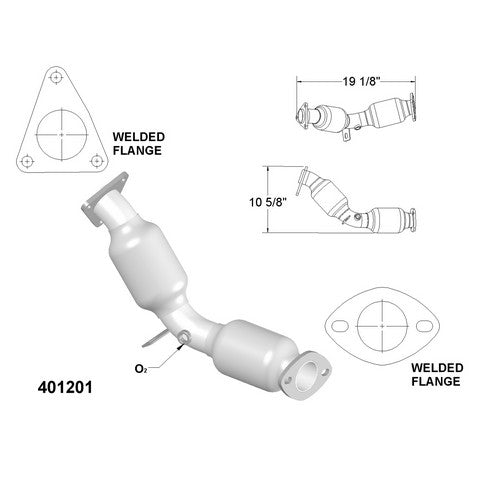 Catalytic Converter OEM Industries 401201