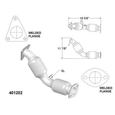 Catalytic Converter OEM Industries 401202