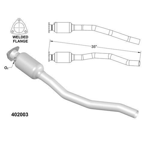 Catalytic Converter OEM Industries 402003