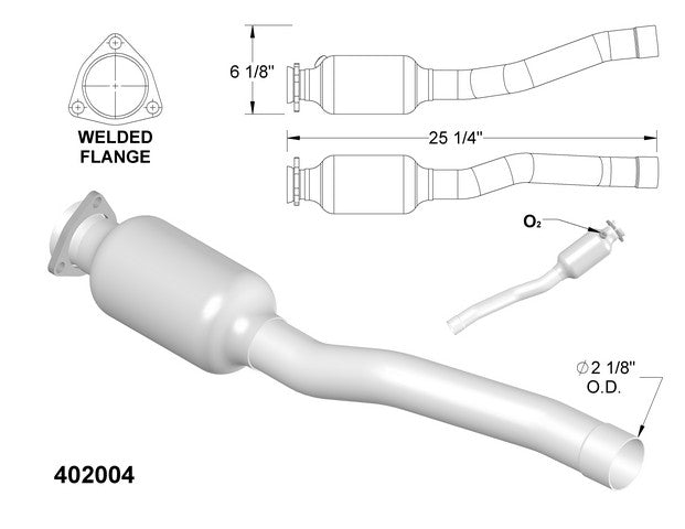 Catalytic Converter OEM Industries 402004