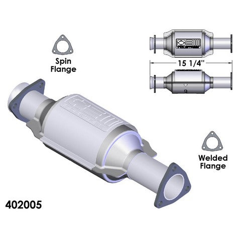 Catalytic Converter OEM Industries 402005
