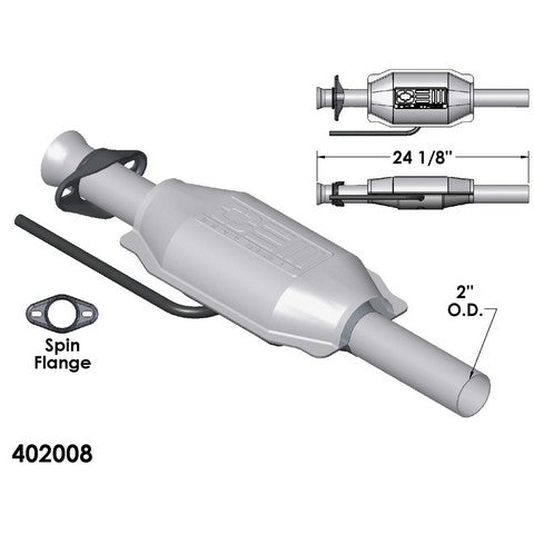 Catalytic Converter OEM Industries 402008