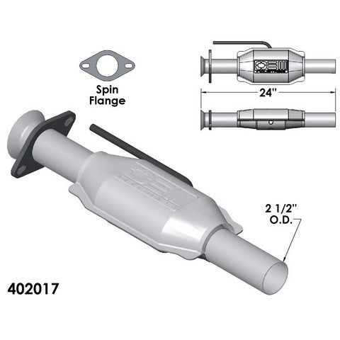 Catalytic Converter OEM Industries 402017