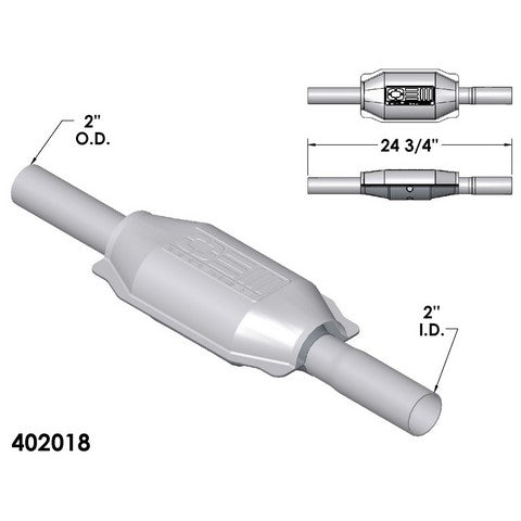 Catalytic Converter OEM Industries 402018