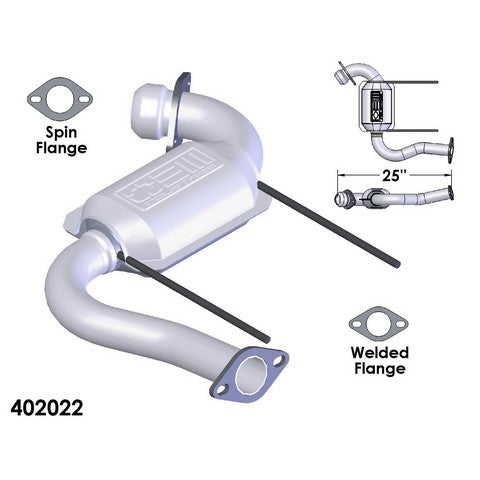 Catalytic Converter OEM Industries 402022