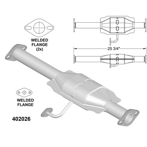 Catalytic Converter OEM Industries 402026