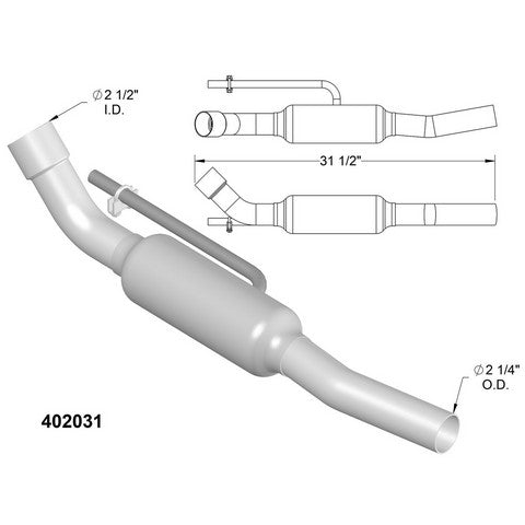 Catalytic Converter OEM Industries 402031
