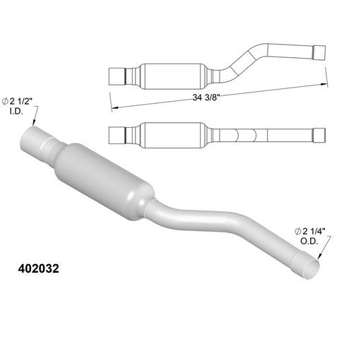 Catalytic Converter OEM Industries 402032