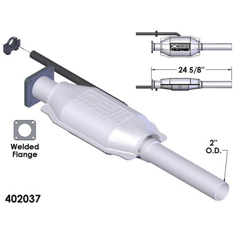 Catalytic Converter OEM Industries 402037