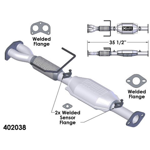Catalytic Converter OEM Industries 402038