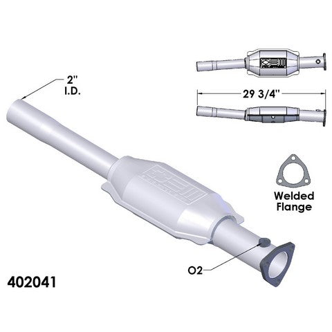 Catalytic Converter OEM Industries 402041