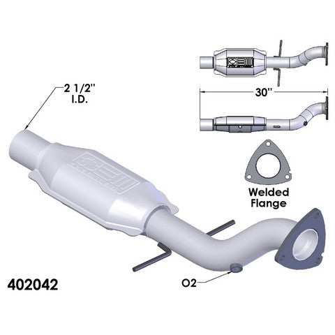 Catalytic Converter OEM Industries 402042