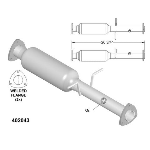 Catalytic Converter OEM Industries 402043
