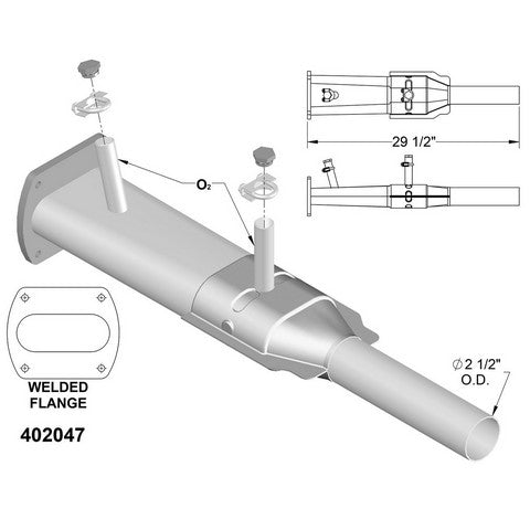 Catalytic Converter OEM Industries 402047