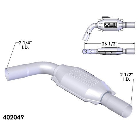 Catalytic Converter OEM Industries 402049