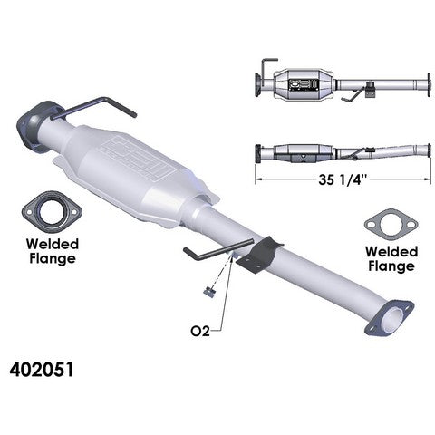 Catalytic Converter OEM Industries 402051