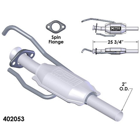 Catalytic Converter OEM Industries 402053