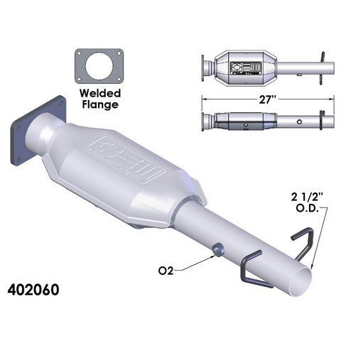 Catalytic Converter OEM Industries 402060