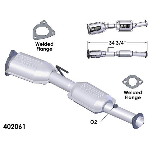 Catalytic Converter OEM Industries 402061