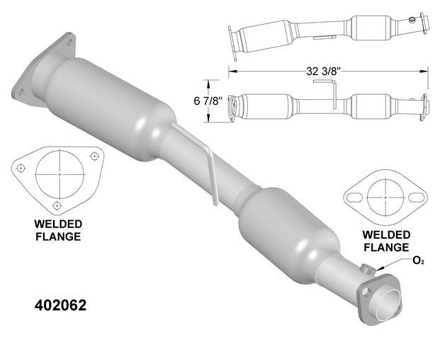 Catalytic Converter OEM Industries 402062