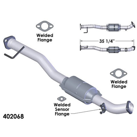 Catalytic Converter OEM Industries 402068