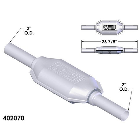 Catalytic Converter OEM Industries 402070