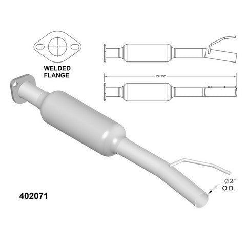 Catalytic Converter OEM Industries 402071