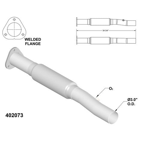 Catalytic Converter OEM Industries 402073